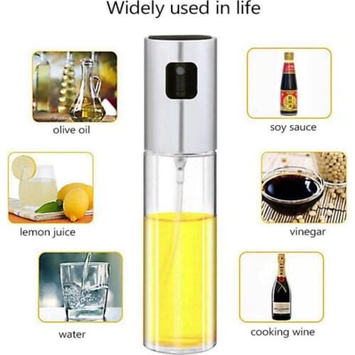 100ml Oil Spray Bottle Food-grade Tansparent Oil Sprayer Mister Handheld