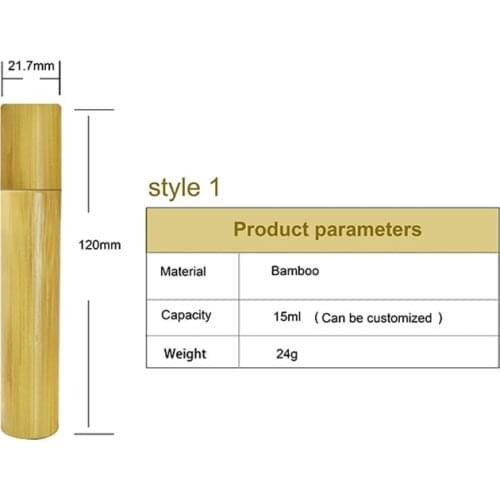 1000pcs*15ml Empty Bamboo Roll On Bottle luxury bamboo roller perfume bottle Roll On Bamboo Bottles Essential Oil bamboo