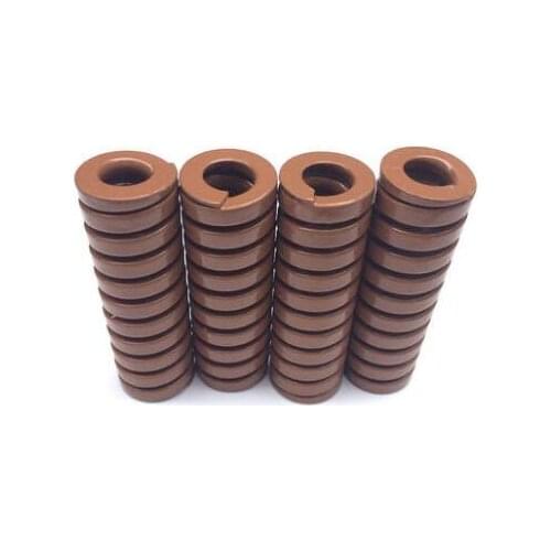 2pcs 25mm OD 12.5mm ID mold load brown compression spring industrial springs metal spring compress die springs 70mm-100mm length