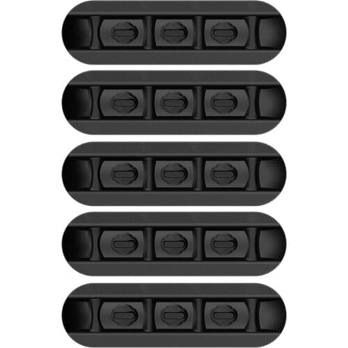 5PCS Cable Organizer Magnetic Cable Management USB Cables Holder Silicone Flexible Desktop Clips for Wired Headphones