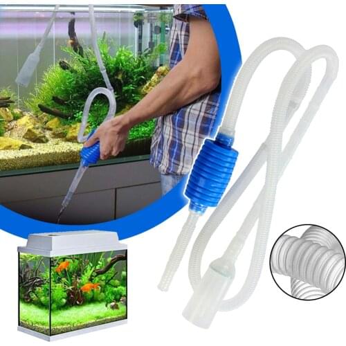 170/143CM Aquarium Vacuum Siphon Pump Cleaner Semi-automatic Acuario Water Change Changer Gravel Pump Pipe Fish Tank Accessories