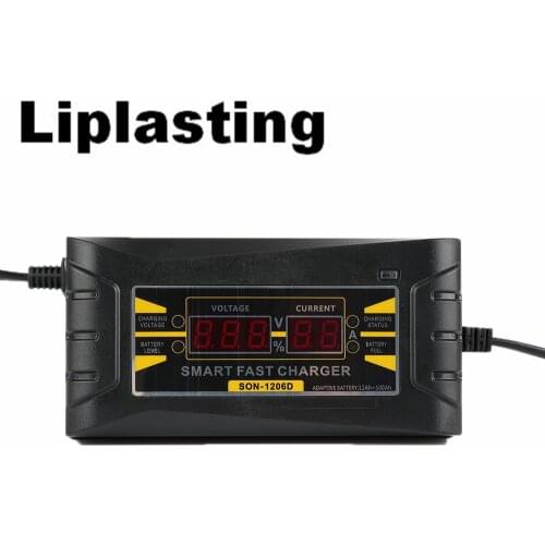 12V 6A/10A Car Charger 110V-240V LED Intelligent Display Electric Car Lead - acid Battery Charger US/EU/UK Plug Smart Charger