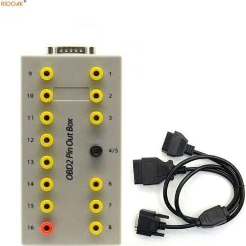 RIOOAK Car Diagnostic Cable Obd2 Pin Out Box Breakout Tester Auto Connector scan tool