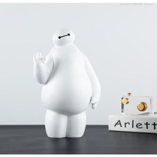 White sculpture ornaments modern simple cartoon characters living room TV cabinet extremely simple soft decoration crafts