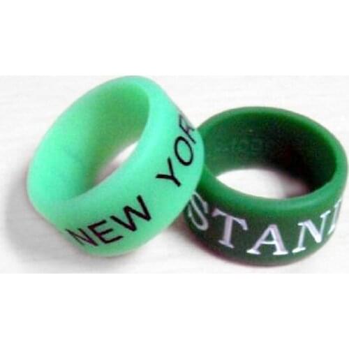 Free Shipping 500PCS/lot customized Personalized debossed and ink fille Logo silicone rings for promotional gifts SR002