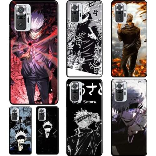 Jujutsu kaisen Gojo satoru For Xiaomi Redmi Note 10 7 8 9 Pro Note 9S 8T Case For Redmi 9A 8A 7A 9 9C 9T K40 Cover
