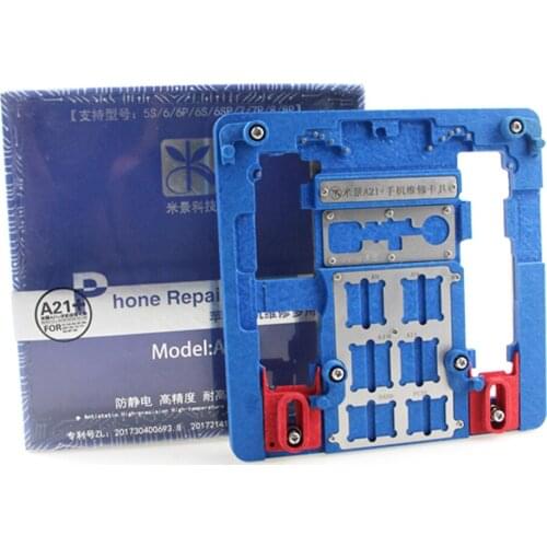 PCB Holder Logic Board Fixture for iPhone XR/8P/8G/7P/7G/6SP/6S/6P/6G/5S/5C A10 A9 A8 A7 CPU Nand Chip Repair Tool MiJing A21