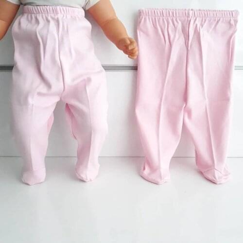 Patikli Pink Single Bottom Baby Combed Cotton Pants