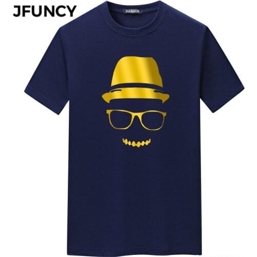 JFUNCY Oversized T Shirts Men Summer Short Sleeve Loose Tops Mens Harajuku Graphic Tees Man Cotton Clothing Hombres Camiseta