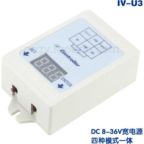 IV-U3 DC Voltage Detection and Control Delay Relay / Overvoltage Undervoltage Switching Relay /12V/24V