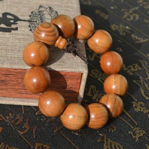Good Peach Wood Waxing Beads Tibetan Buddhism Amulet Bracelet