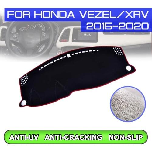 Car Dashboard Mat Anti-dirty Non-slip Dash Cover Mat UV Protection Shade Sticker for Honda VEZEL XRV 2015 2016 2017 2018-2020