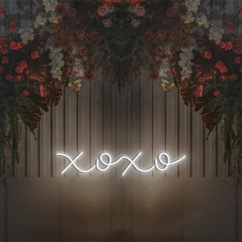 Custom Neon Sign Letter XOXO Neon Personalized Flex Led Wall Hanging For Bar Pub Party Home Bedroom Wedding Shop Logo