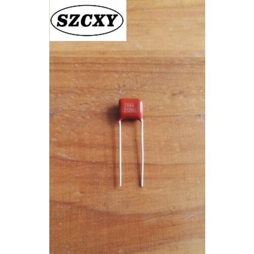 New and original 104 0.1uf 100nf 250v CL21 CBB film polyester capacitor Pin pitch7.5mm