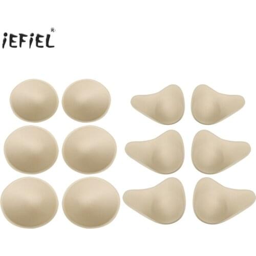 Push Up Bra Pads Sexy Swimsuit Intimates Round Triangle Shape Sponge Padded Bra Pads for Women Lingerie Insert Bra Pads