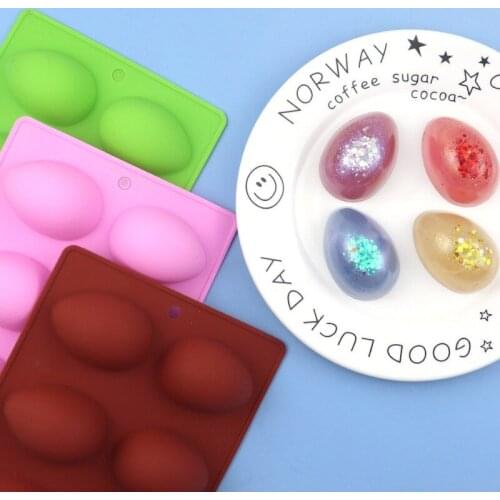 8-Egg Shaped Silicone Cake Mould, Chocolate Mould, Baby Funny Egg Intellectual Toy Mould, Easy to Demould