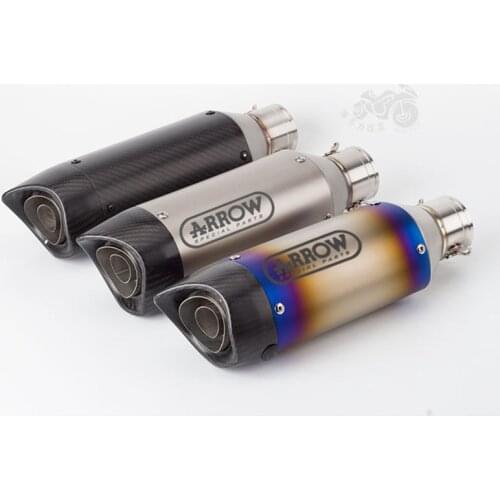 Universal Motorcycle Arrow Exhaust Escape Modified Moto Carbon Fiber Muffler DB Killer Remova For RC390 Z900 MT07 R15 T MAX560
