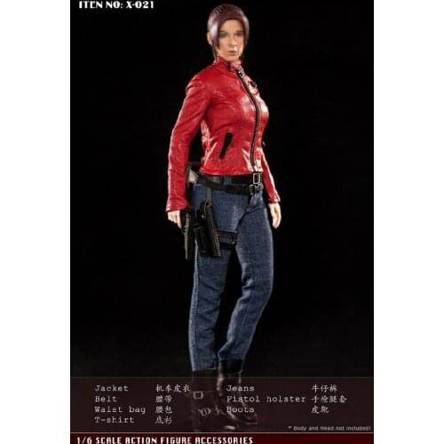 IN stock X-TOYS (X-021) 1/6 Claire scale red locomotive combat female suit 12 inch doll
