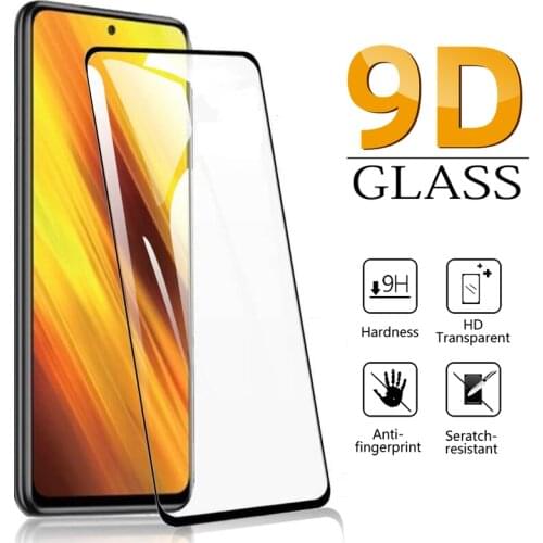9D Tempered Glass For Xiaomi Redmi Note 9 8 10 Pro 10s Poco X3 NFC M3 Pro F3 F1 8T 9s 7A 8A 9C 9A Mi 9T 9 Lite Screen Protector