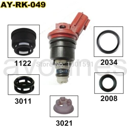 100sets fuel injector repair service kit for Nissan OEM 16600-96E01 16600-96E00 A46-F13 A46-00 FJ285 (AY-RK049)