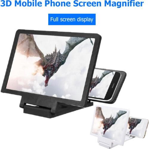 3D Screen Amplifier Mobile Phone Magnifying HD Stand for Video Screen Enlarged Eyes Protection Phone Holder HD Amplifying Stand
