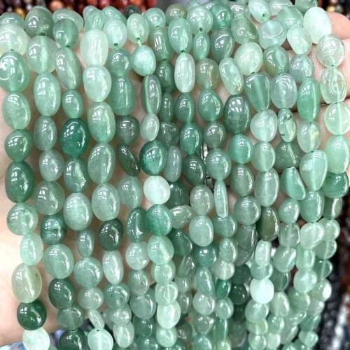 5-12mm Natural Green Aventurine Loose Spacer Stone Beads For Jewelry Making DIY Necklace Bracelet Accessories Material 15"