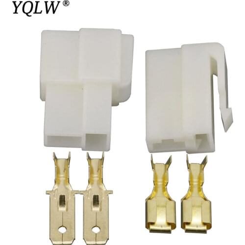 6.3 Series All New 2 Pin/Way DJJ7021F-6.3 Electrical Wire Connectors Plug Male and female Automobile Lighting Adapter Connector