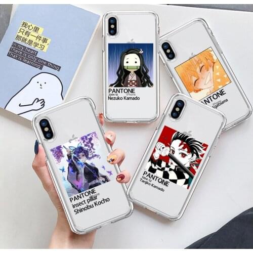 Demon Slayer Kimetsu Kocho phone Case For iPhone 11 12 Pro XS MAX XR X 7 8 6Plus SE 2021 CASE