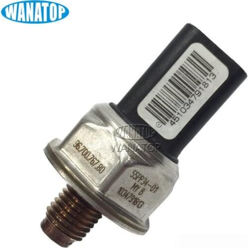 Fuel Rail Pressure Sensor 55PP34-01 96.700.767.80 For Peugeot 206 208 Citroen 1.4 1.6 Hdi Vol vo V40 D2 1.6D