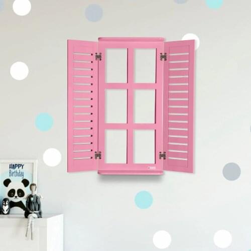 Wooden Blinds Decorative Blinds Wall Shelf Flowerpot Wall Decor Window Model Decorative Window Pattern Home Decoration Garden