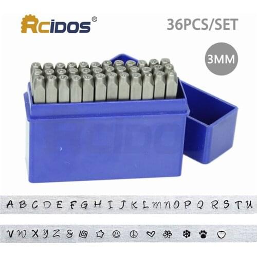 PD-3mm series Upper/Lower case Letter Metal Stamp Set,DIY Bracelet/jewelry symbols steel stamp letters Kit,33pcs/box+free 3pcs