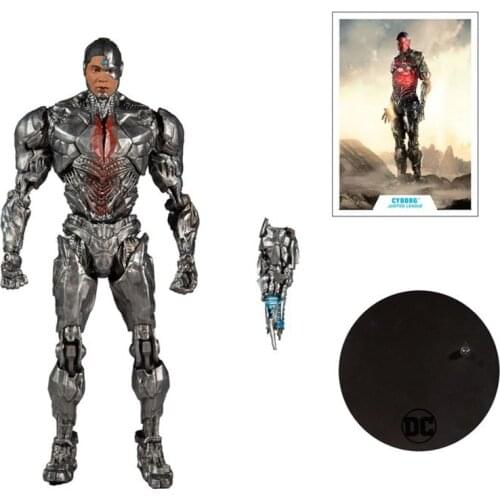 Original 7-Inch Mcfarlane Toys Dc Multiverse Justice League Cyborg Action Figure Model Decoration Collection Toy Birthday Gift