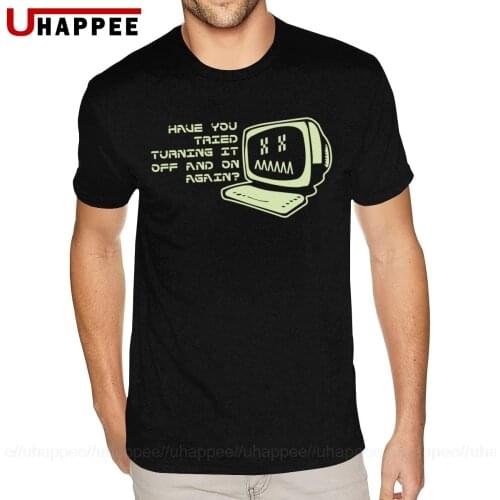 Oversize It Computer Programmer Geek T-Shirt Men Simple Fashion Brand Short Sleeve Funny Harajuku t shirt 80S Vintage Apparel