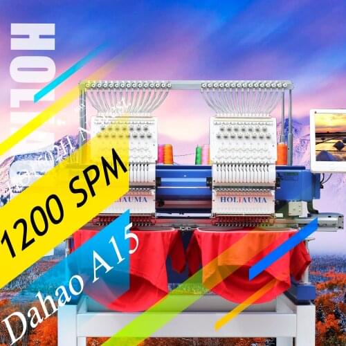 3 Years Quality Warranty!!!Two Head Second Hand Used Happy Home Computer Sewing Embroidery Machine Barudan Prices Servo Motor