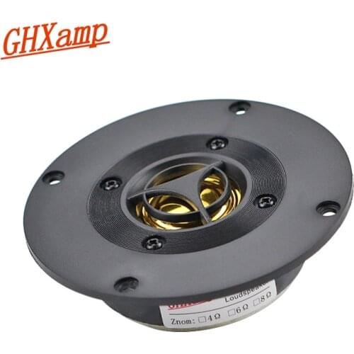 GHXAMP 4 inch Dome Tweeter Speakers Golden Polyester Soft Film TREBLE Loudspeaker Home Theater DIY 8OHM 30W 1PCS