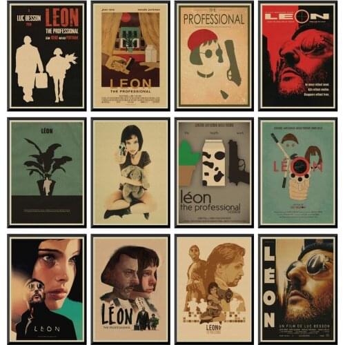 Leon The Professional Vintage Movie Poster Retro Poster Wall Decoracion Pared Home Decor Decoration 42X30cm