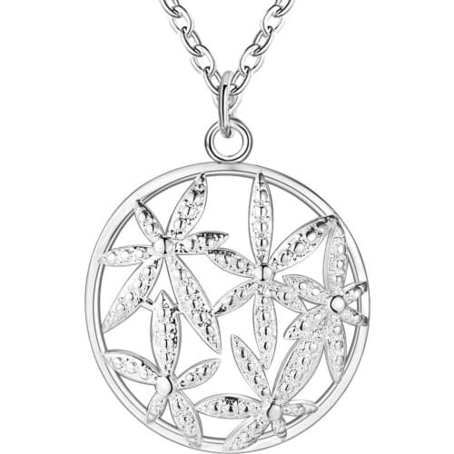 Hot Wholesale Silver Plated Charm Jewelrys Necklace,free Shipping Fashion Stamped Fashion Jewelry Pendant AN1437/csqaljxa