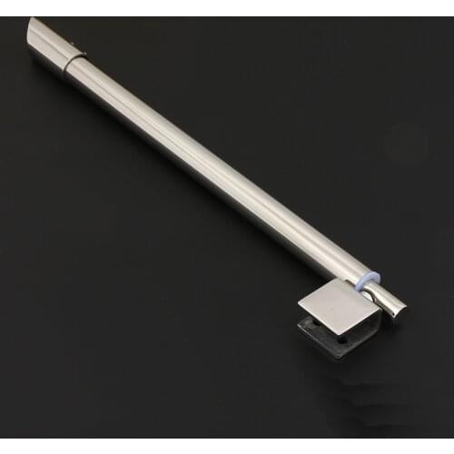 Stainless steel Shower Glass door fixed rod/clip,Bathroom glass support bar,Beveled clip,Stretchable length,shower accessories