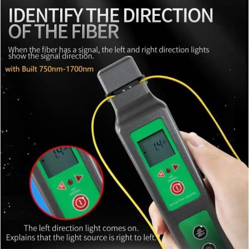 New Fiber Optical Identifier with Built 750nm-1700nm SM and MM Optical Fiber Identifier Handheld fiber cable FTTH Testing Tool