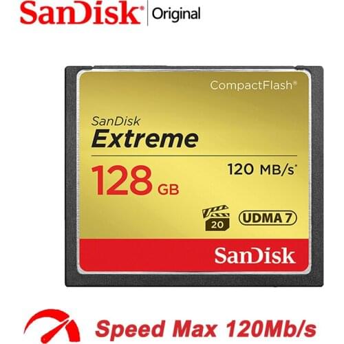 Original SanDisk Extreme SD Card 64GB SD 120MB/S CF High Speed Flash Memory Card 128GB CF SD Cards 32GB Full HD Video For Camera