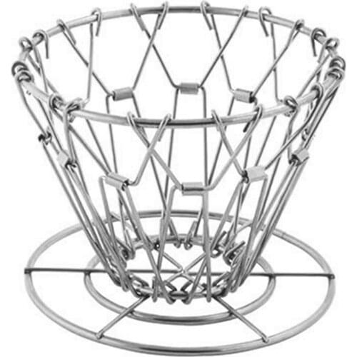 Outdoor Hiking Collapsible Stainless Steel Coffee Dripper Filter Holder Stand For Camping Backpacking Home Travel