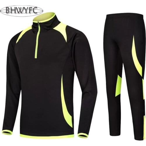BHWYFC Sports Training Suit Set Football Jerseys 2017 Soccer Men Woman/Kids Tracksuit Long Sleeve Survetement Football