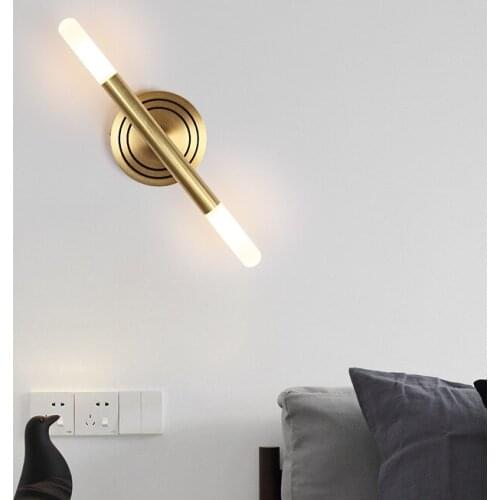 Loft luminaire mirror light glass ball dining room living room aisle bedroom lamp cabecero de cama