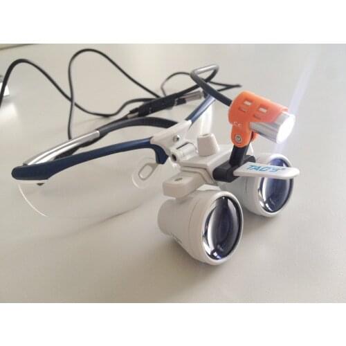 TAOS alibaba china dental supply 3.0X surgical loupes dental loupes cad cam dental with headband led light head lamp