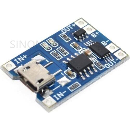 Smart Electronics 5V Micro USB 1A 18650 Lithium Battery Charging Board With Protection Charger Module