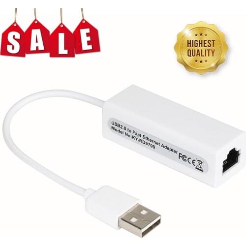 Super Speed USB 2.0 To RJ45 USB2.0 To Ethernet Network LAN Adapter Card 10Mbps Adapter For Windows7 PC Laptop LAN Adapter