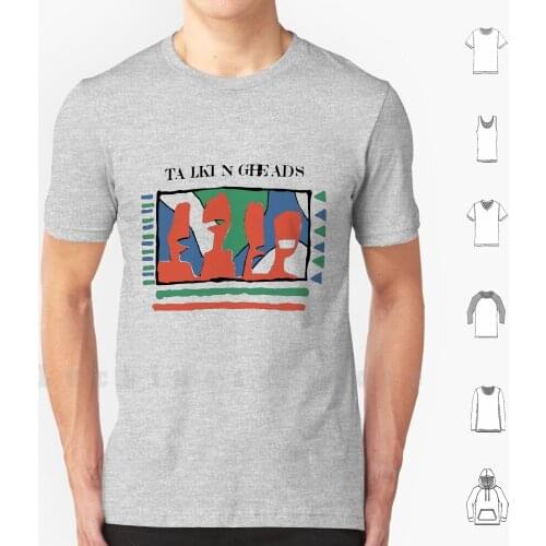 Talking Heads Funny Art Work Graphic Design Yellow Tshirt T Shirt Cotton Men DIY Print Talking Heads Break Up B 52s