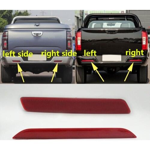 1PC For Great Wall GWM POER PAO Cannon Pickup 2019 2020 2021 Car Rear Bumper Reflector Brake Light Marker Lamp