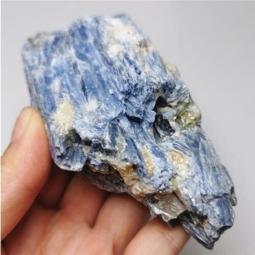 100% Natural Energy Stones Ore Raw Gemstones Original Specimen Blue Spar Rough With White Quartz For Home Decoration GIfts