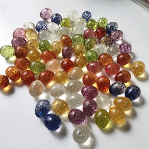 20pcs/set Children Toy Egg shape Bouncing Balls Rubber Outdoor Bath Toys Child Sports Games Elastic Juggling Jumping Balls